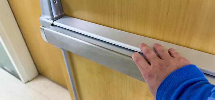 Installing a Push Bar on a Door Paso Robles